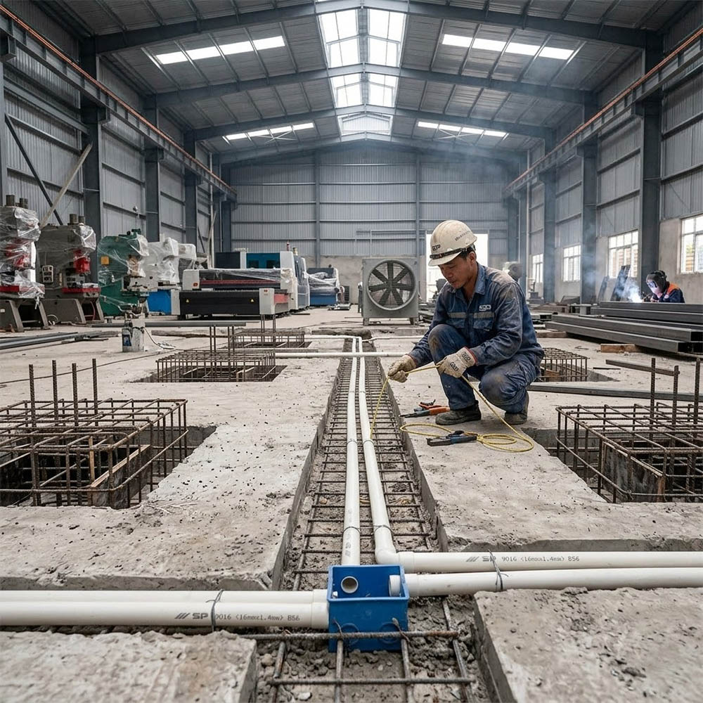 Ống nhựa cứng luồn dây điện Sino SP9050H 1250N 5 cây/bó