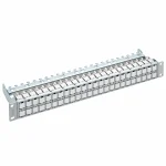 19'' 1U Patch Panel HD ELISO 48xRJ45/s, Cat. 6A EL, gray