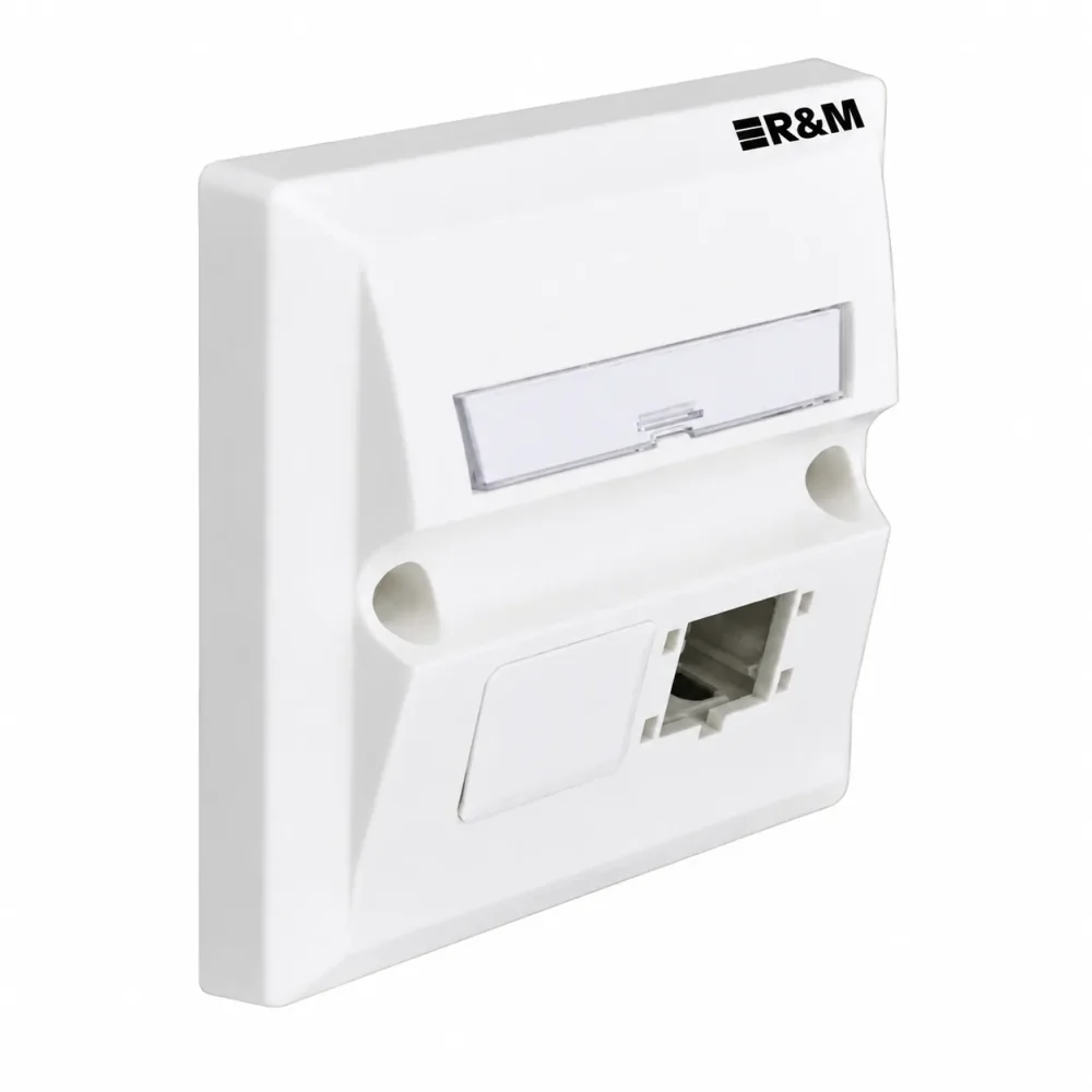 BS Faceplate 86x86, 2x1 port R&M