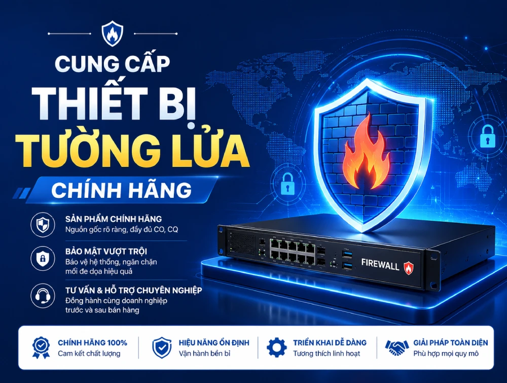 Banner trang chủ thiết bị tường lửa