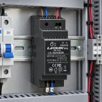 Bộ Nguồn Gắn Thanh Rail HDTEC 5V 3A 15W LD-3005HDR (ảnh thực tế)