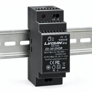 Bộ Nguồn Gắn Thanh Rail HDTEC DC 12V 2,5A 30W ZD-3012HDR