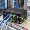Bộ chuyển đổi công nghiệp HDTEC RS485 sang 2 cổng RJ45 1G HDTEC-485GE2 (ảnh thực tế)