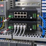 Bộ chuyển đổi công nghiệp HDTEC RS485 sang 8P RJ45 (100m) HDTEC-485E8 (ảnh thực tế)