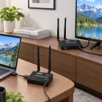 HDMI không dây xuyên tường 1080P 200 mét HDTEC HDWE03 (ảnh thực tế sản phẩm)
