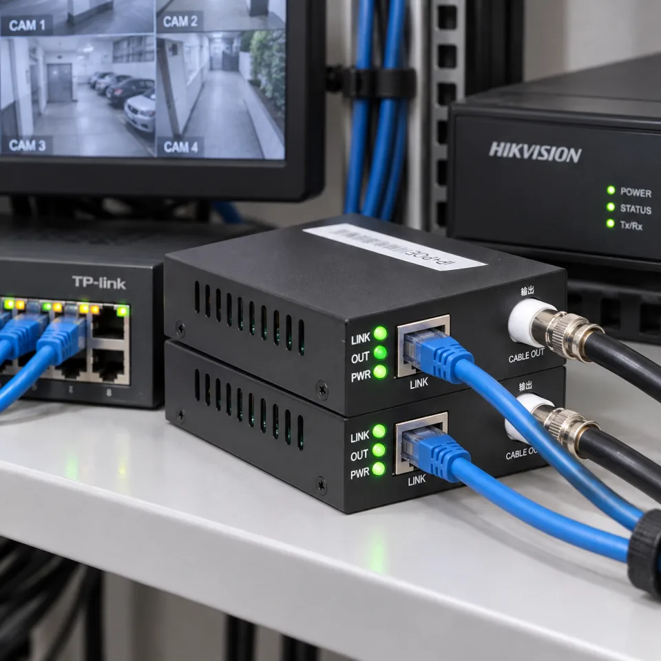 HDTEC BNC to IP Converter (có PoE) (ảnh thực tế sản phẩm)