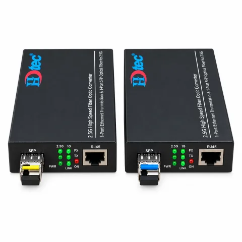 HDTEC Ethernet Converter 1 Port 2.5G