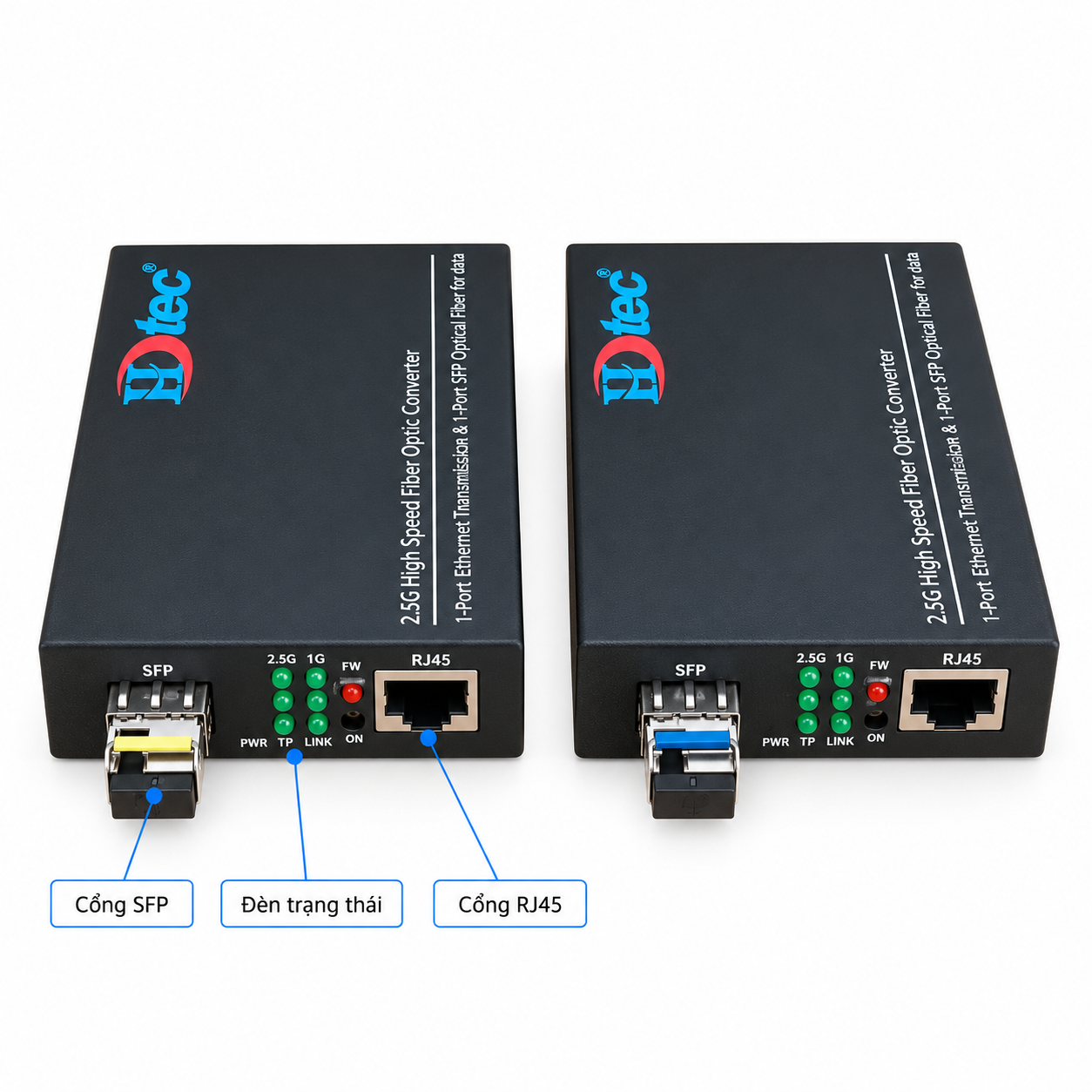 HDTEC Ethernet Converter 1 Port 2.5G (ảnh chi tiết sản phẩm)