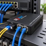 HDTEC Fiber Switch PoE 2 Port 1G (ảnh thực tế sản phẩm)
