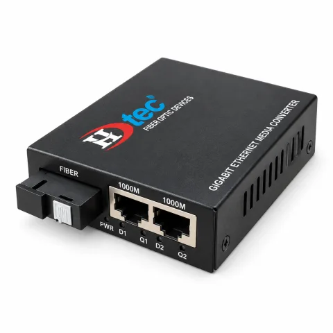 HDTEC Fiber Switch PoE 2 Port 1G