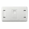 Mặt Ổ Cắm Mạng Commscope Phiên Bản Có Nắp Che 1 Cổng (2-1427030-1)