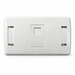 Mặt Ổ Cắm Mạng Commscope Phiên Bản Có Nắp Che 1 Cổng (2-1427030-1)