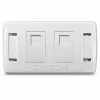 Mặt Ổ Cắm Mạng Commscope Phiên Bản Có Nắp Che 1 Cổng (2-1427030-2)