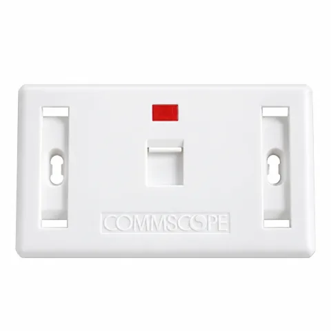 Mặt Ổ Cắm Mạng Commscope Phiên Bản Có Nắp Che 1 Cổng (760255233)