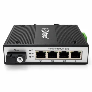 Switch Quang Công Nghiệp 1 Cổng SC, 4 Cổng RJ45
