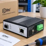 Switch Quang Công Nghiệp 4 Cổng SFP, 4 Cổng RJ45 (ảnh thực tế)