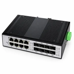 Switch Quang Công Nghiệp 4 Cổng SFP, 8 Cổng RJ45