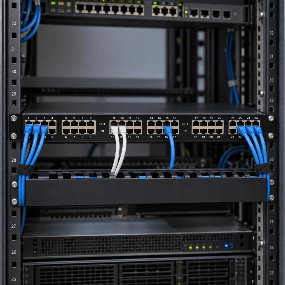 Switch chống sét và bảo vệ 24 16 cổng mạng RJ45 _ POE 1G HDTEC (ảnh thực tế sản phẩm)