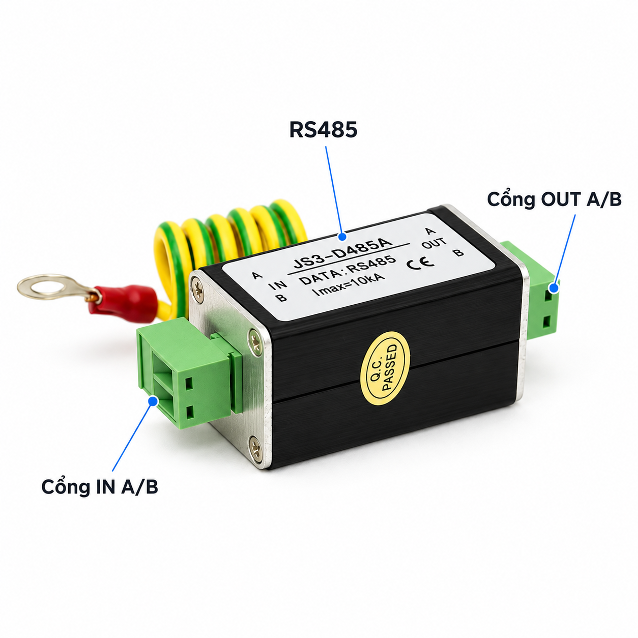 Thiết bị chống sét và bảo vệ tín hiệu Data RS485 HDTEC (ảnh chi tiết sản phẩm)