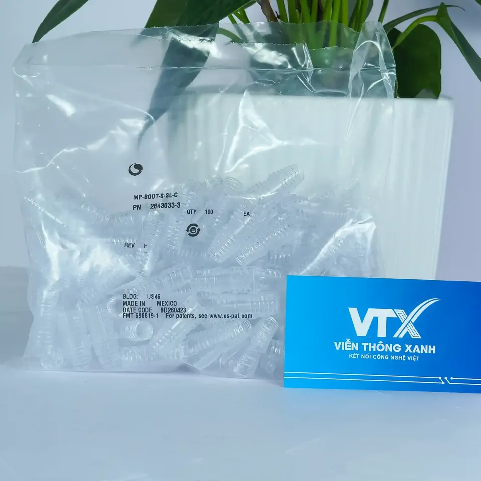 Đầu chụp RJ45 cho cáp mạng đường kính 5.7 đến 7mm màu trong suốt