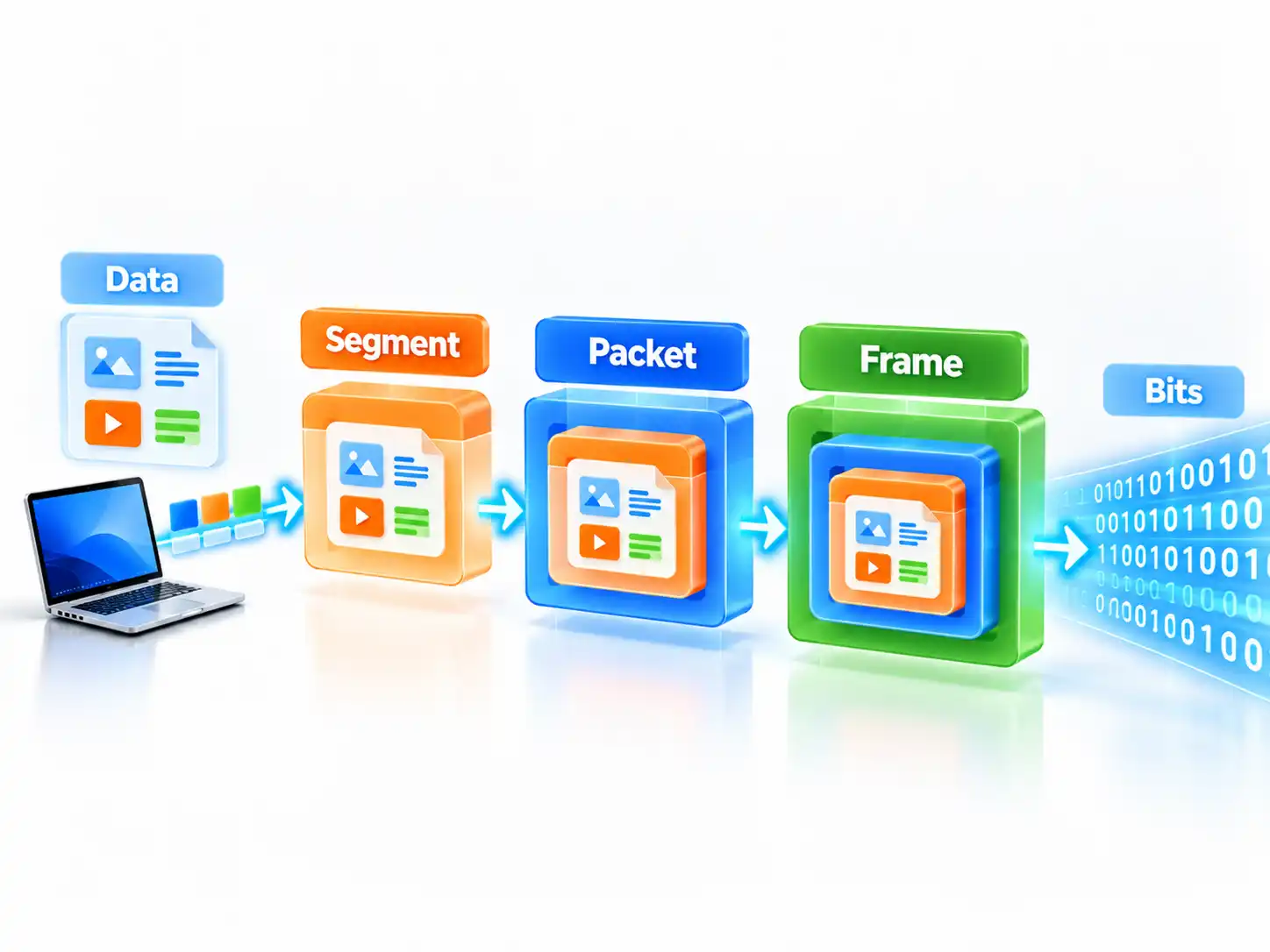 Frame, Packet và Segment được xử lý như thế nào_