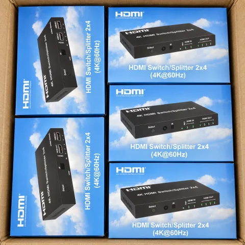 Switch HDMI 2x4 (4K 2.0) HDTEC HDMX06-N