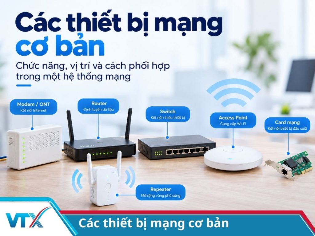 các thiết bị mạng cơ bản