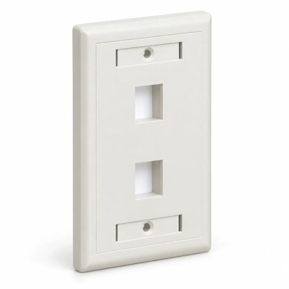 Mặt mạng 2 cổng (Port) LS PN: LS-FP-US-2PORT